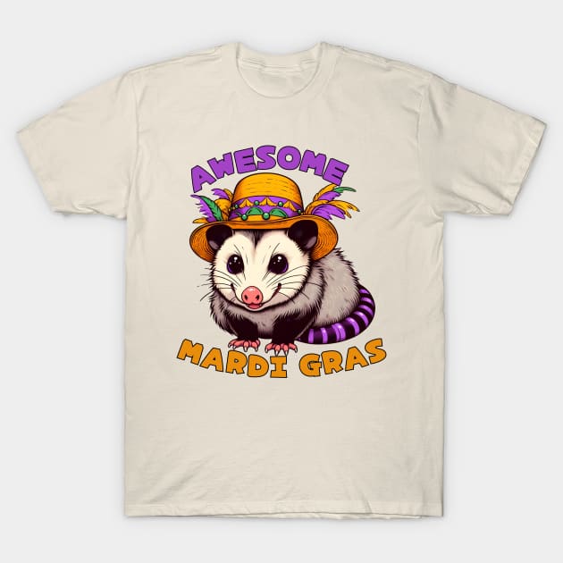 Possum Mardi Gras T-Shirt by Japanese Fever